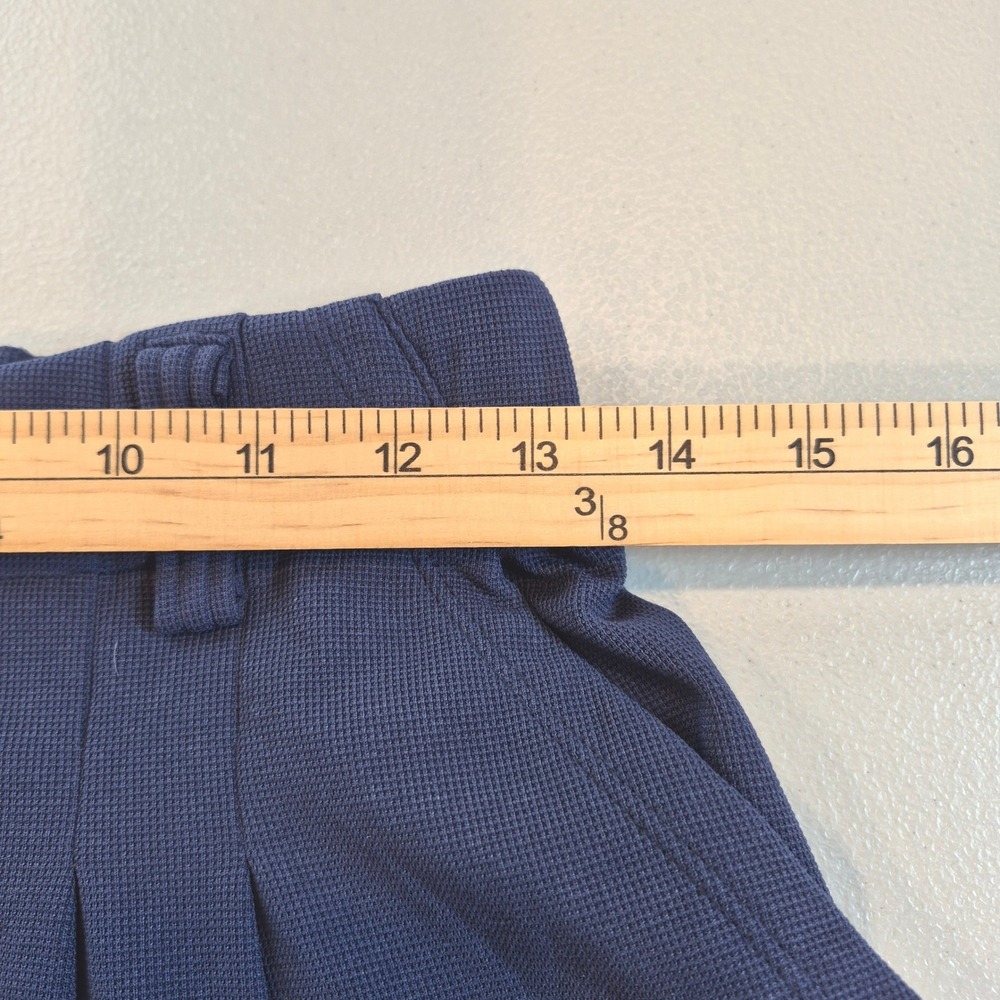 Halara Navy Blue Wide Leg‎ Pleated Athleisure Dress Pants Women's Size S Career - Picture 12 of 15